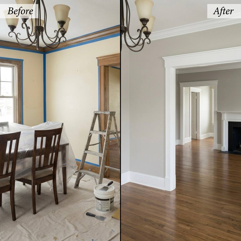Trim, Doors and Wall Painting